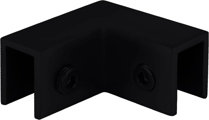 CRL S0GC90MBL Matte Black 90 Degree "Sleeve Over" Glass Clamp - Image 1